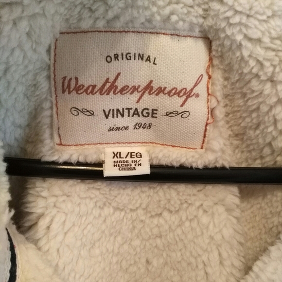 Vintage Sherpa Full~Zip Jacket w/ Sweater Insert - Picture 4 of 4